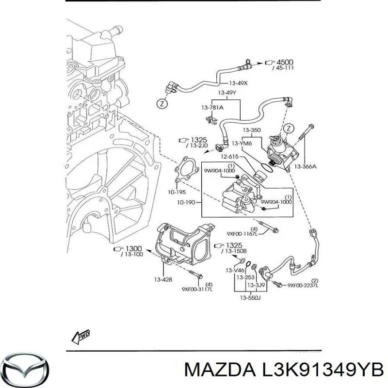  Mazda L3K91349YB preço, a partir de 117,66 USD
