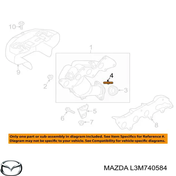  Mazda L3M740584 preço, a partir de 8,34 USD