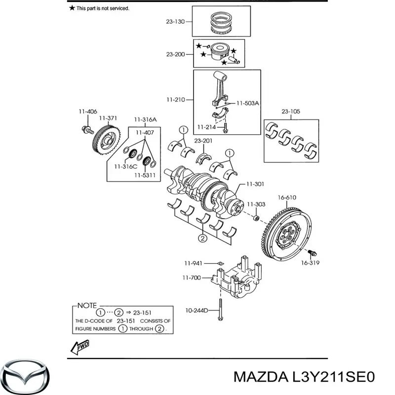Folhas inseridas de cambota de biela, kit, padrão (STD) Mazda L3Y211SE0 preço, a partir de 51,15 USD