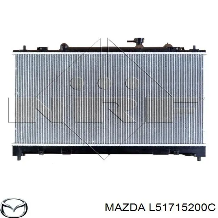 Radiador de esfriamento de motor L51715200C Mazda
