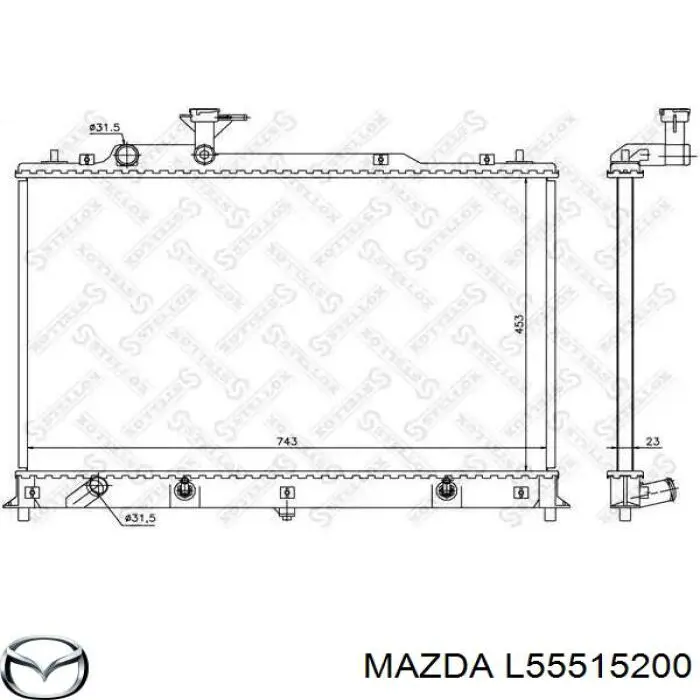 Radiador de esfriamento de motor Mazda L55515200 preço, a partir de 813,47 USD