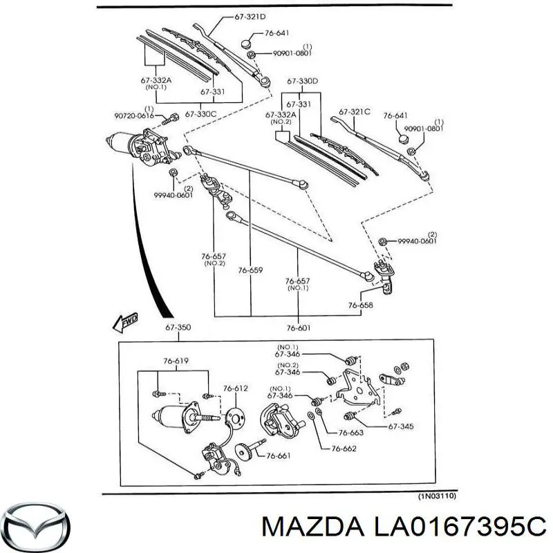 Tampão de porca de fixação do braço dianteiro de limpador de pára-brisa Mazda LA0167395A preço, a partir de 4,79 USD