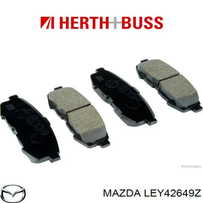 Compre LEY42649Z Mazda Sapatas do freio traseiras de disco
