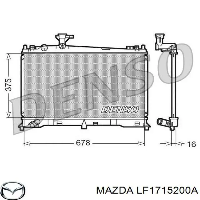 Compre LF1715200A Mazda Radiador de esfriamento de motor