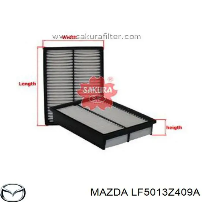 Compre LF5013Z409A Mazda Filtro de ar