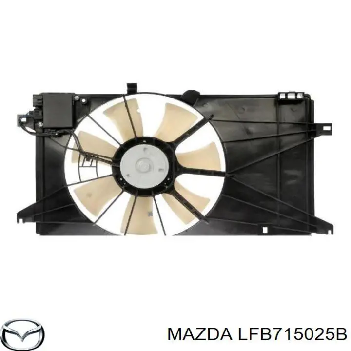 Ventilador elétrico de esfriamento montado (motor + roda de aletas) Mazda LFB715025B preço, a partir de 116,24 USD