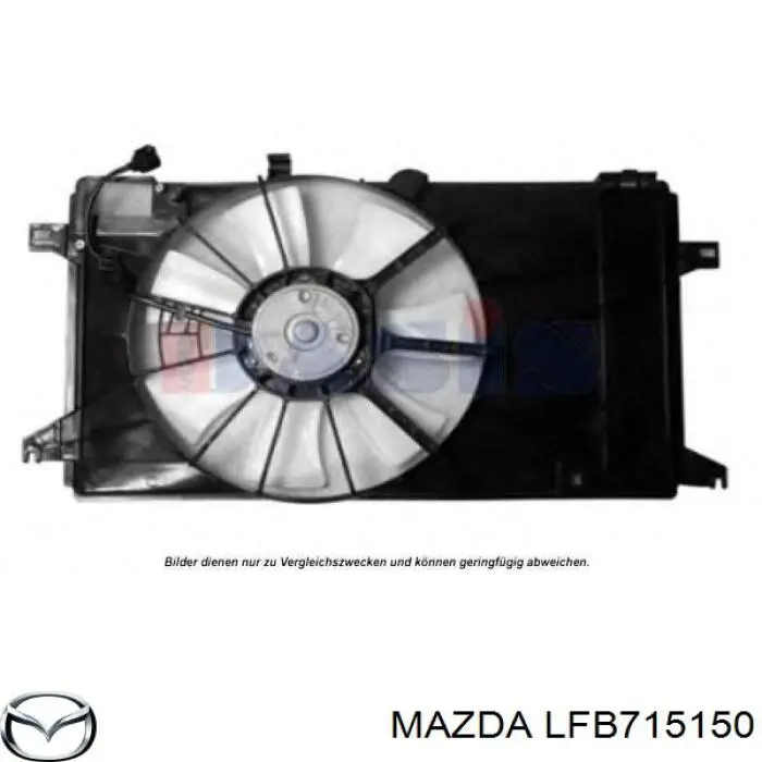 LFB715150 Mazda Motor de ventilador do sistema de esfriamento