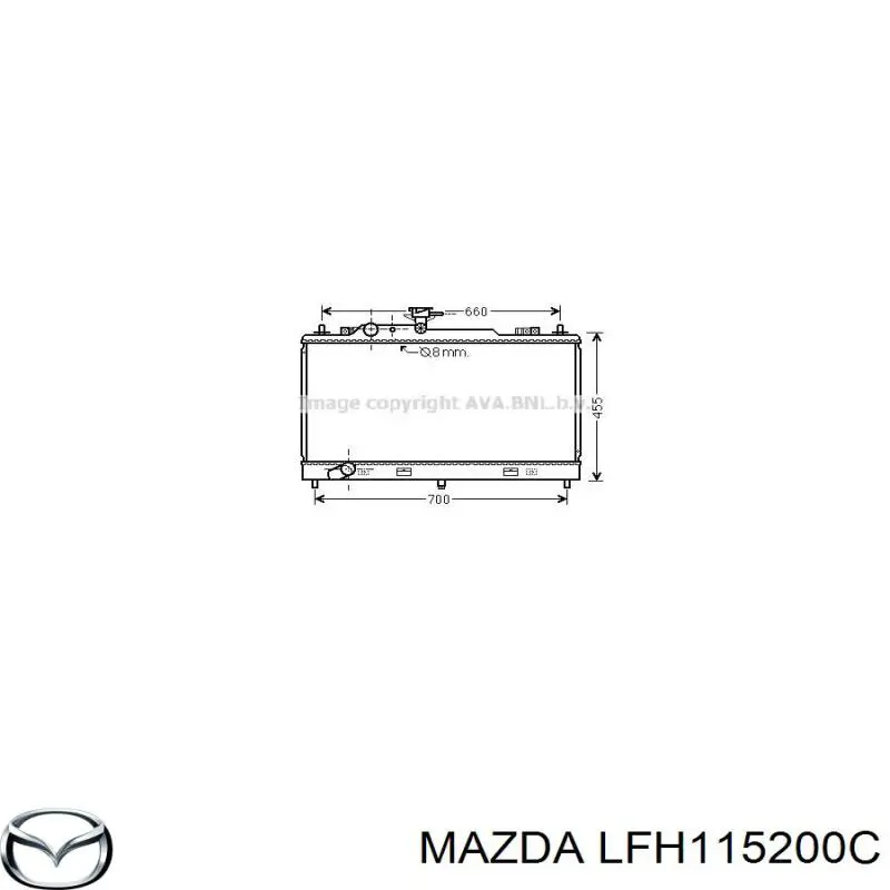 Radiador de esfriamento de motor Mazda LFH115200C preço, a partir de 192,18 USD