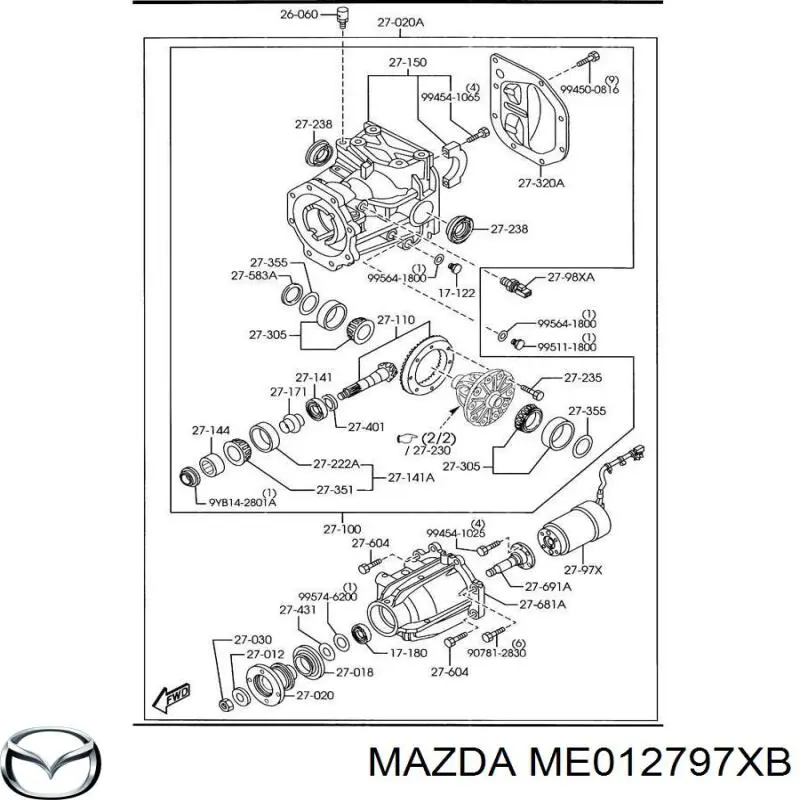 ME012797XB Mazda 