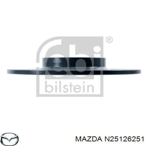 Disco do freio traseiro Mazda N25126251