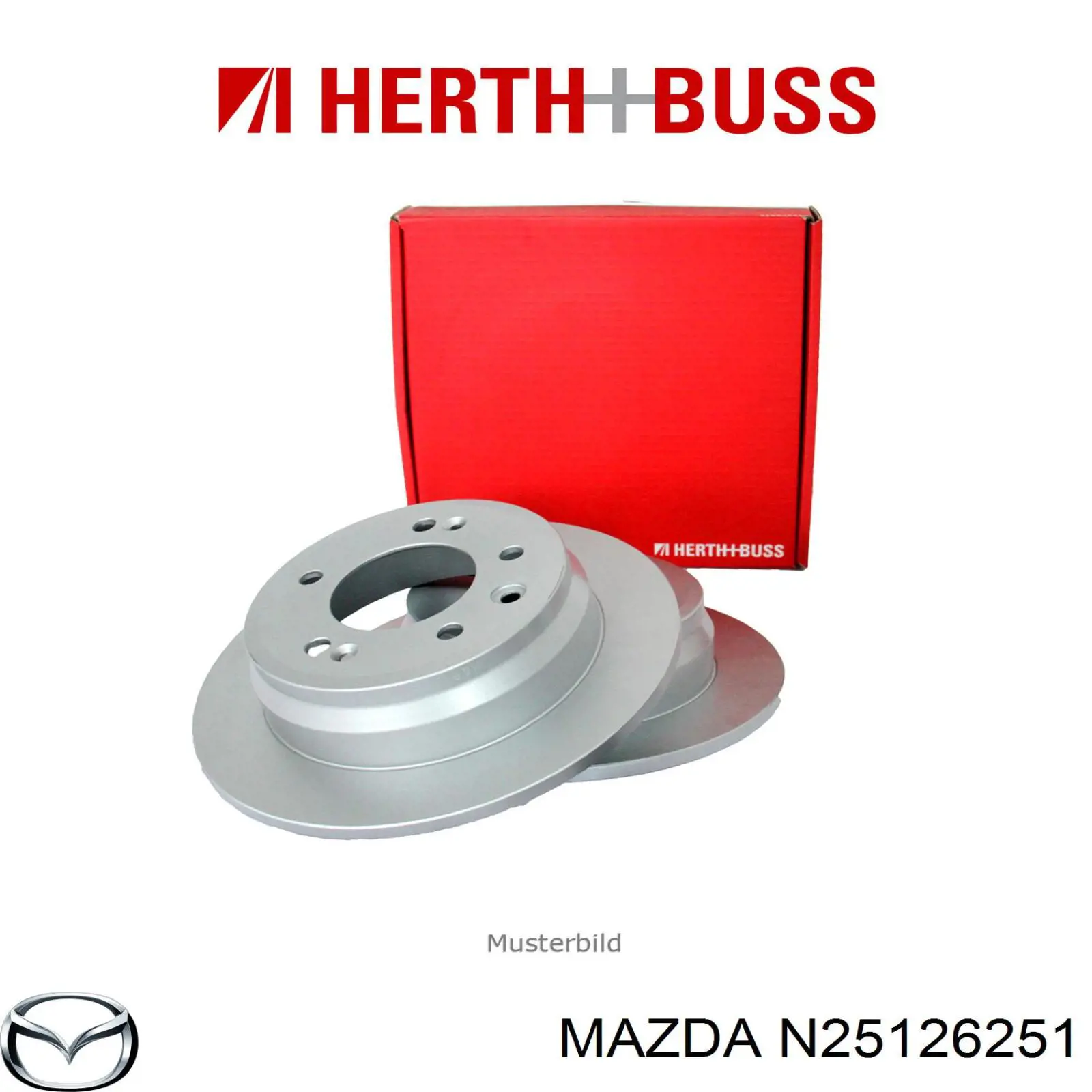 Compre N25126251 Mazda Disco do freio traseiro