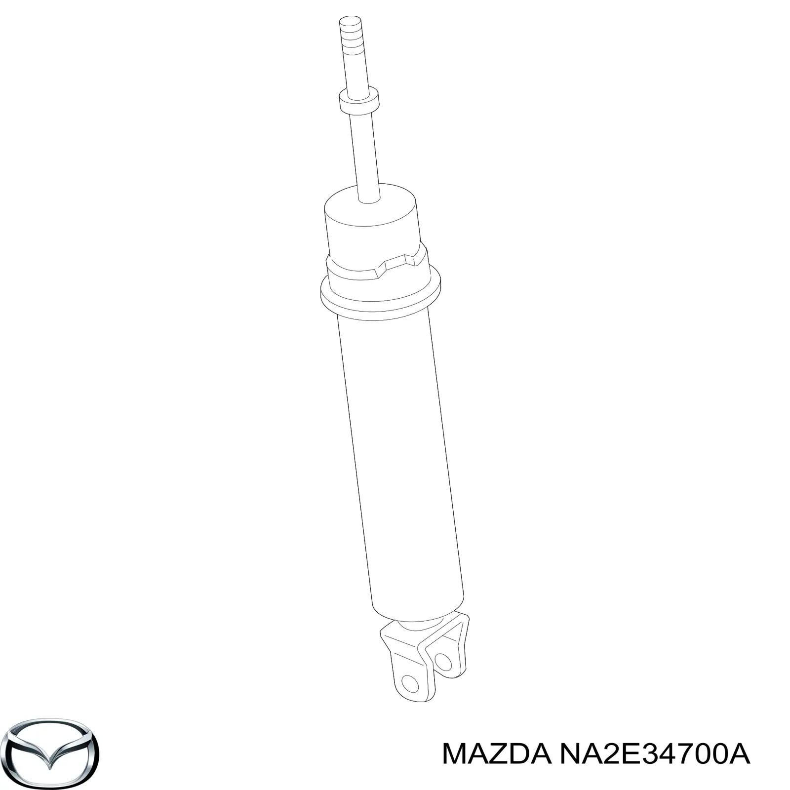 NA2E34700A Mazda Amortecedor dianteiro