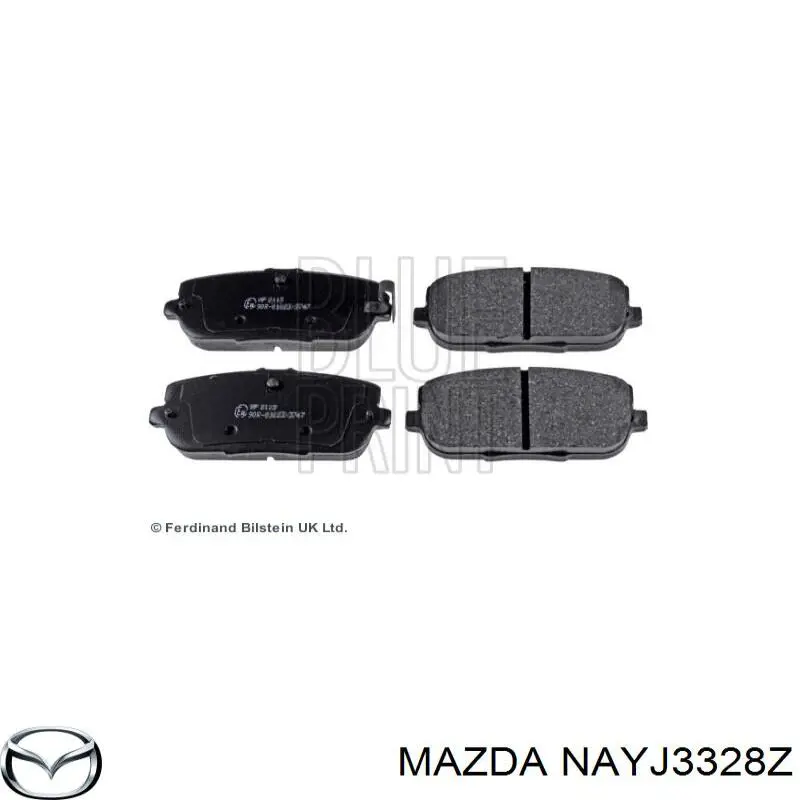 Sapatas do freio dianteiras de disco Mazda NAYJ3328Z preço, a partir de 75,14 USD