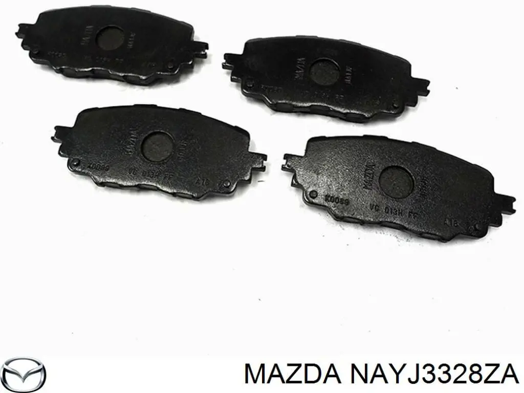 NAYJ3328ZA Mazda Sapatas do freio dianteiras de disco