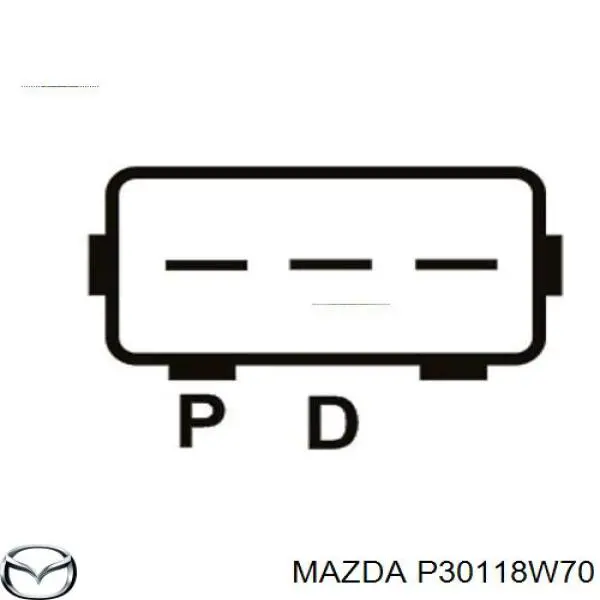P30118W70 Mazda Relê-regulador do gerador (relê de carregamento)