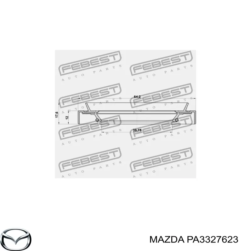 Compre PA3327623 Mazda Bucim do semieixo do eixo dianteiro