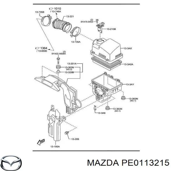 Compre HSAF0501 Hotaru Sensor de fluxo (consumo) de ar, medidor de consumo M.A.F. - (Mass Airflow)