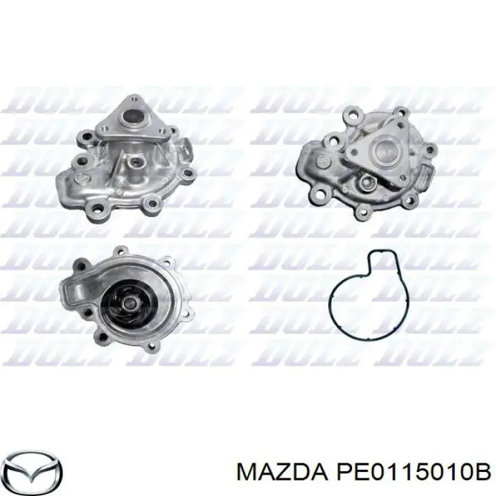 Bomba de água (bomba) de esfriamento Mazda PE0115010B preço, a partir de 38,57 USD