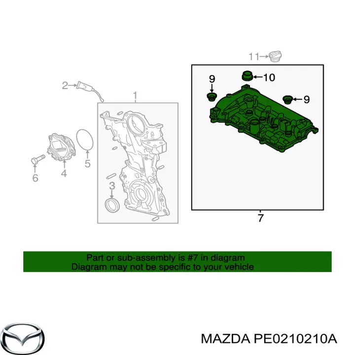Tampa de válvulas Mazda 6  GJ, GL