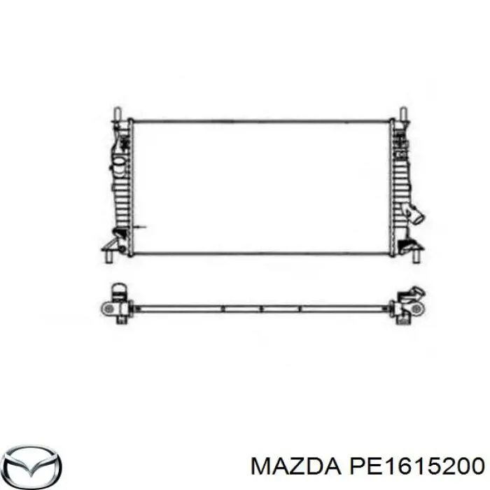 Compre PE1615200 Mazda Radiador de esfriamento de motor