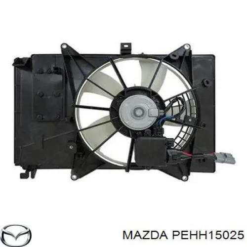 Ventilador elétrico de esfriamento montado (motor + roda de aletas) esquerdo Mazda PEHH15025 preço, a partir de 324,23 USD