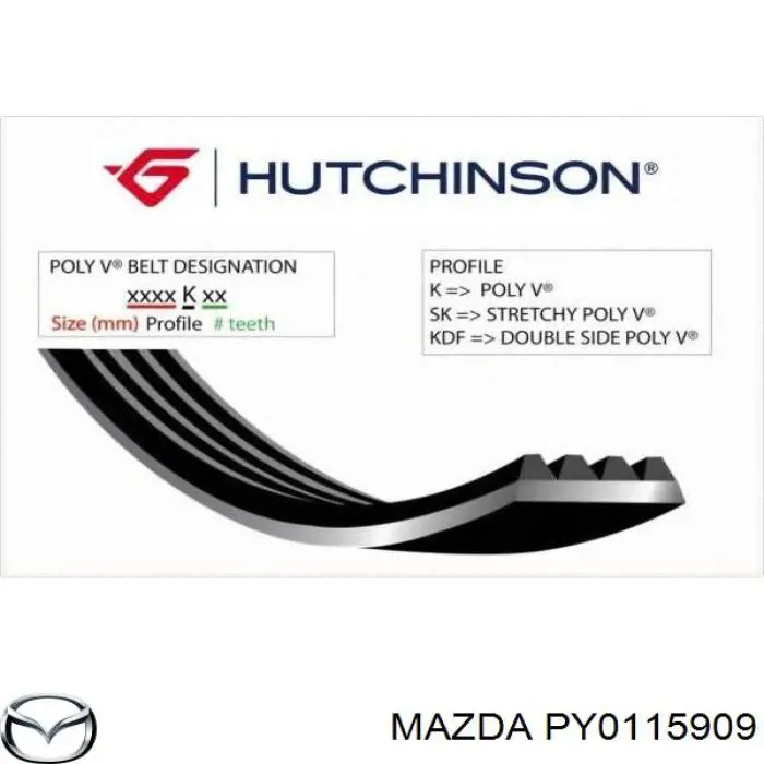 Correia dos conjuntos de transmissão Mazda PY0115909 preço, a partir de 9,98 USD
