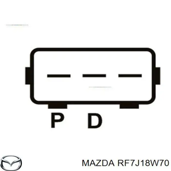 RF7J18W70 Mazda Relê-regulador do gerador (relê de carregamento)