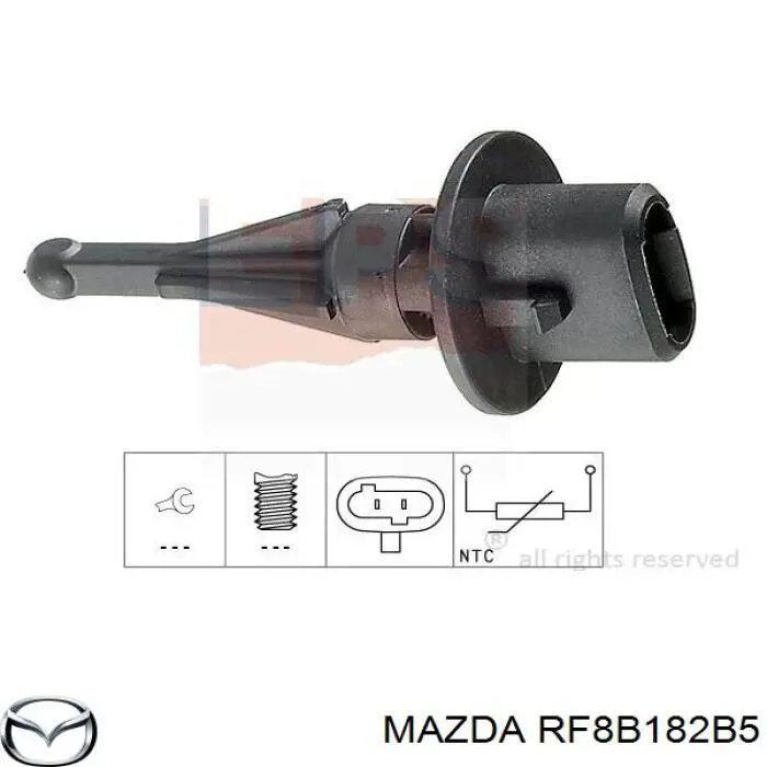 RF8B182B5 Mazda Sensor de temperatura da mistura de ar