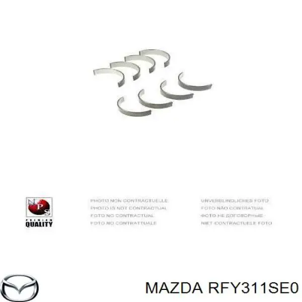 Compre RFY311SE0 Mazda Folhas inseridas de cambota de biela, kit, padrão (STD)