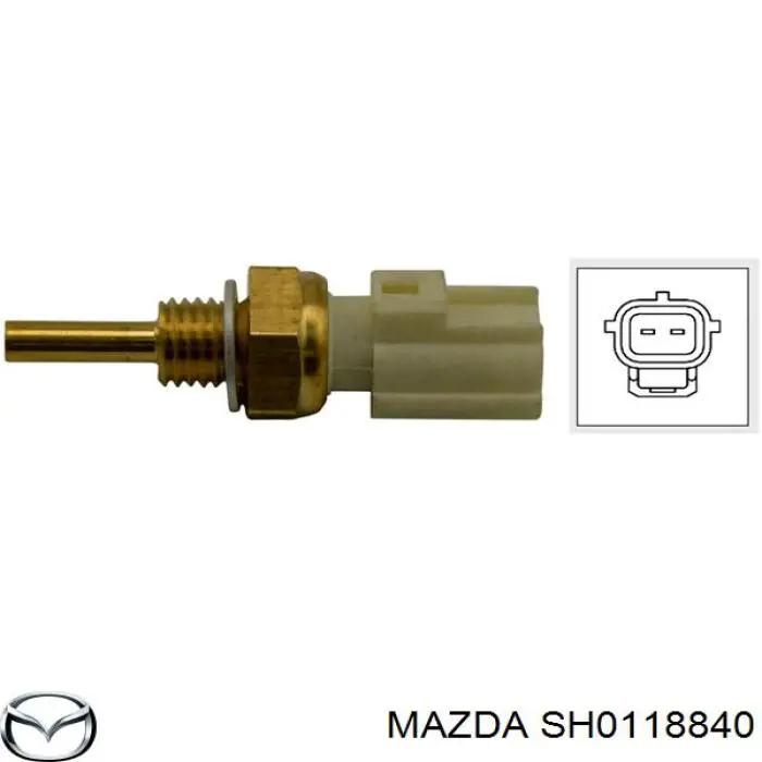 Compre SH0118840 Mazda Sensor de temperatura do fluido de esfriamento, no dispositivo