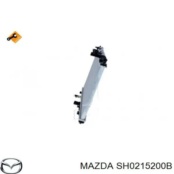 SH0215200B Mazda Radiador de esfriamento de motor