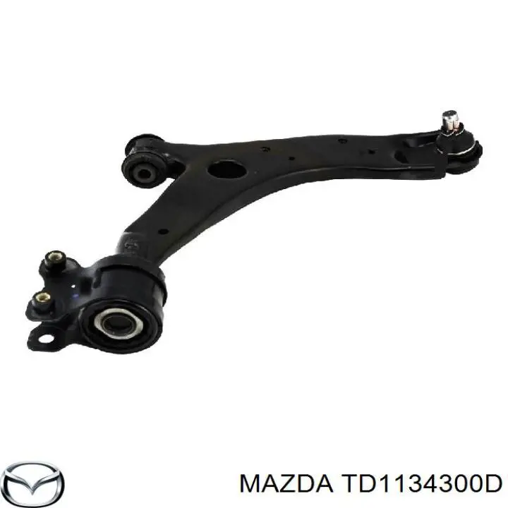 Compre TD1134300D Mazda Braço oscilante inferior direito de suspensão dianteira