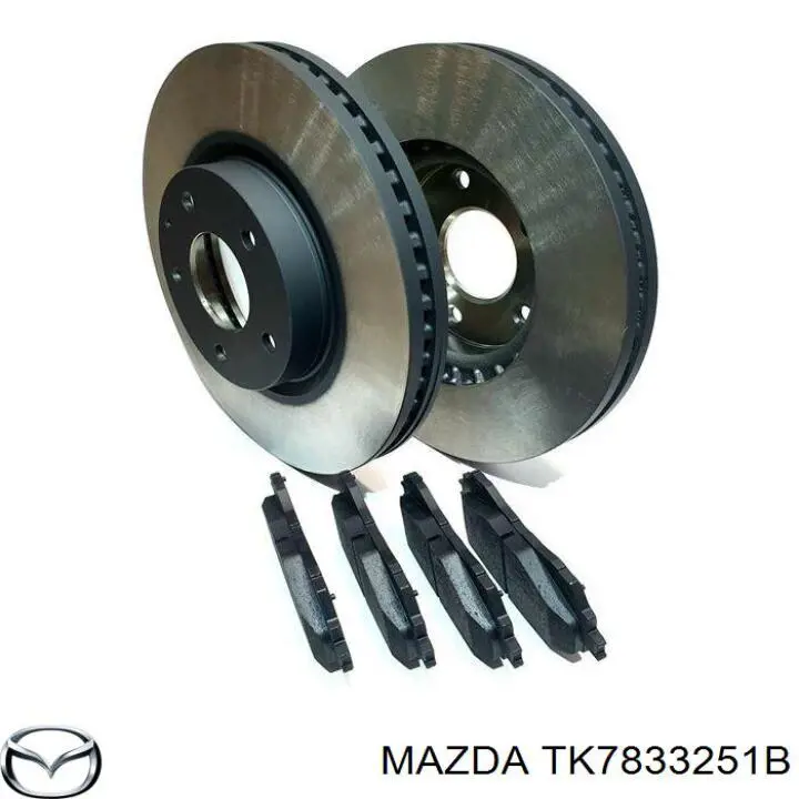TK7833251B Mazda Disco do freio dianteiro