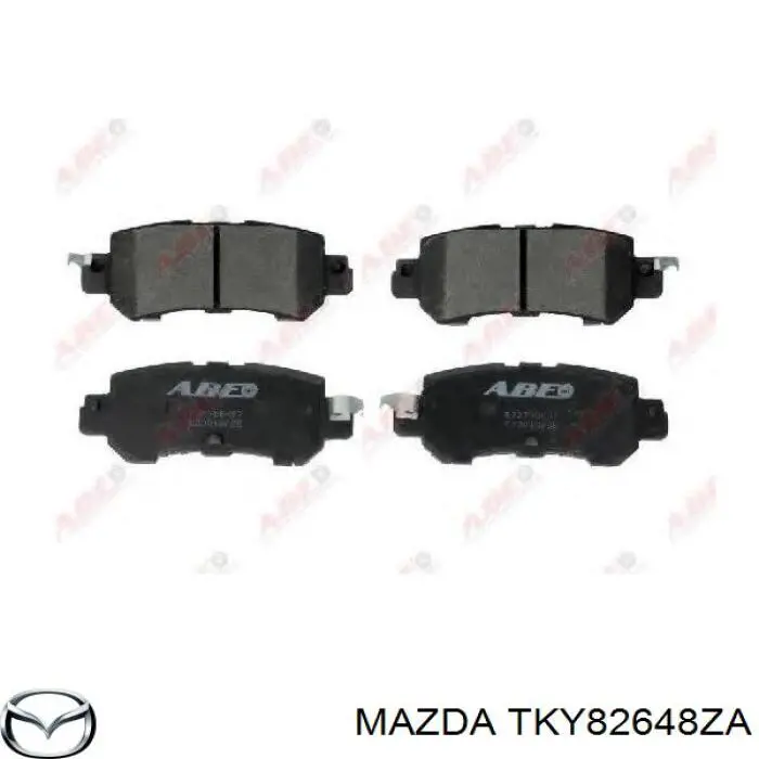 Compre TKY82648ZA Mazda Sapatas do freio traseiras de disco
