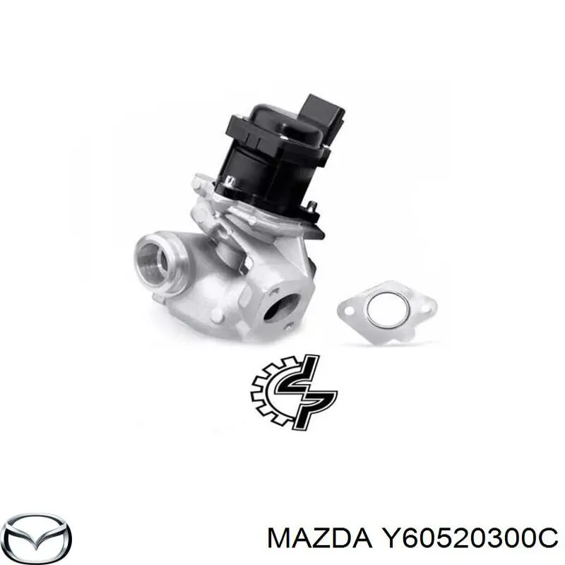 Y60520300C Mazda Válvula EGR de recirculação dos gases