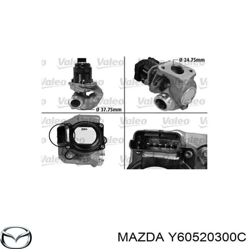 Válvula EGR de recirculação dos gases Mazda Y60520300C preço, a partir de 23,41 USD