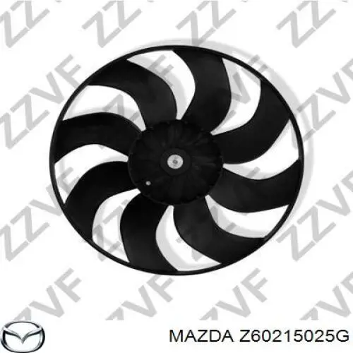 Compre Z60215025G Mazda Difusor do radiador de esfriamento, montado com motor e roda de aletas