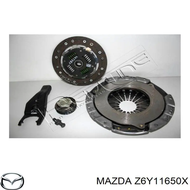 Kit de embraiagem (3 peças) Z6Y11650X Mazda