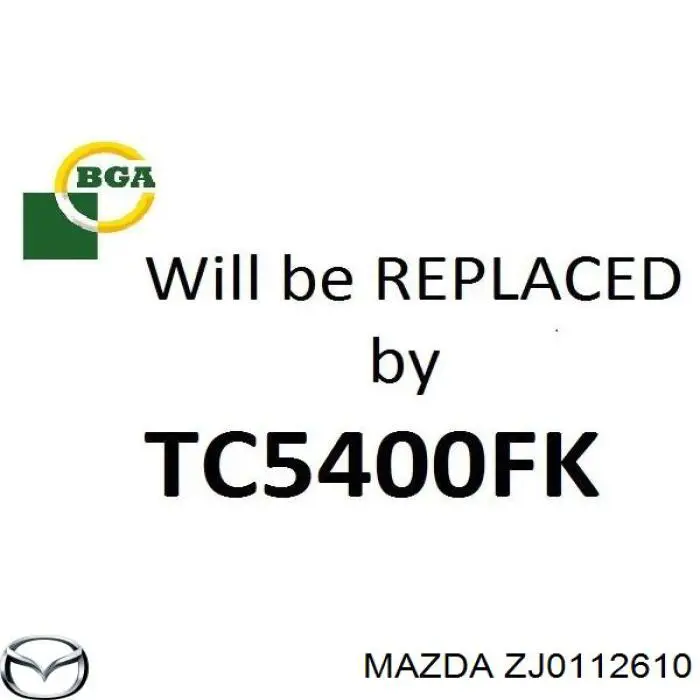 ZJ0112610 Mazda Amortecedor de cadeia do mecanismo de distribuição de gás
