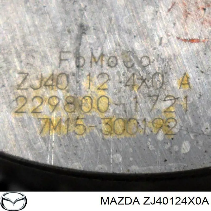 ZJ01124X0A Mazda Engrenagem de cadeia da roda dentada da árvore distribuidora de motor