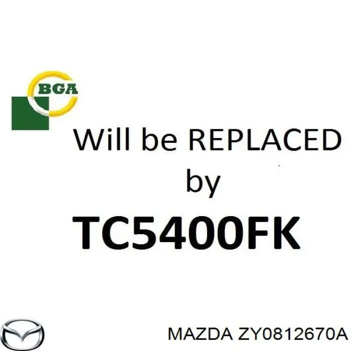 ZY0812670A Mazda Sapato de reguladora de tensão da cadeia do mecanismo de distribuição de gás
