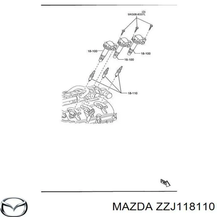 Vela de ignição Mazda ZZJ118110 preço, a partir de 17,05 USD