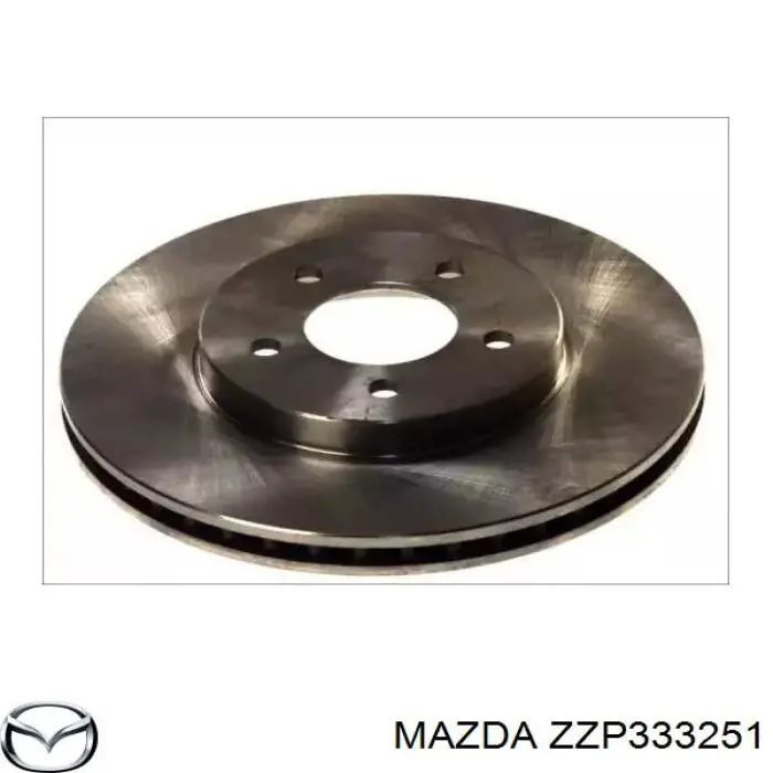 Disco do freio dianteiro ZZP333251 Mazda