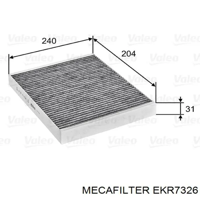 EKR7326 Mecafilter Filtro de salão