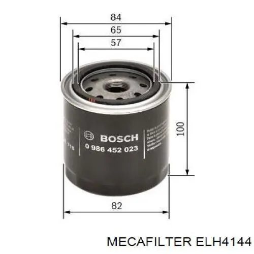 ELH4144 Mecafilter Filtro de óleo