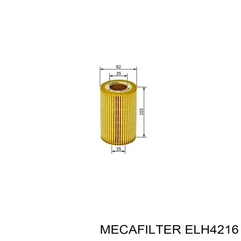 Compre ELH4216 Mecafilter Filtro de óleo