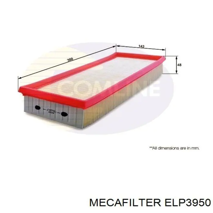 Compre ELP3950 Mecafilter Filtro de ar