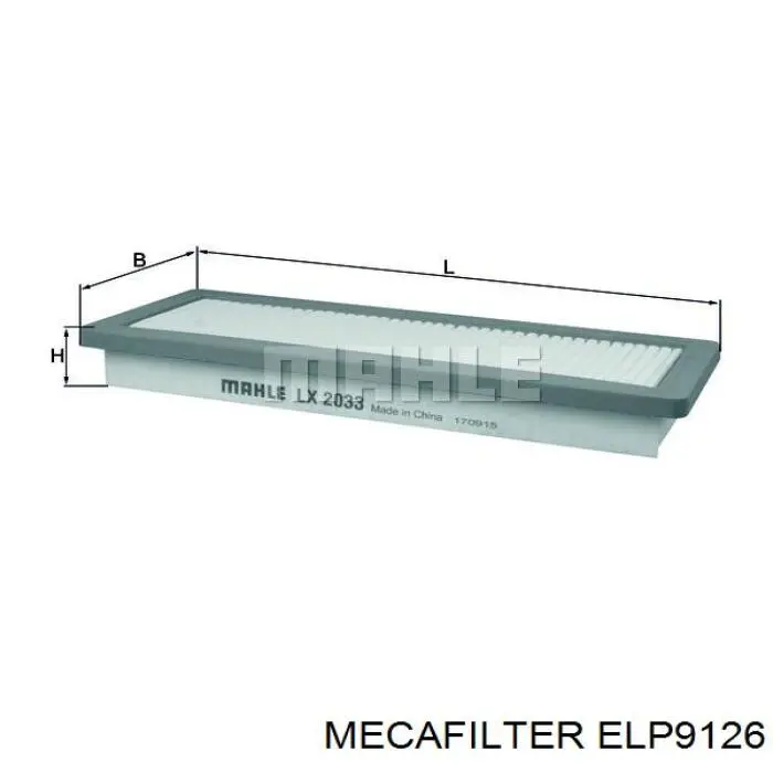 Filtro de ar Mecafilter ELP9126 preço, a partir de 10,73 USD