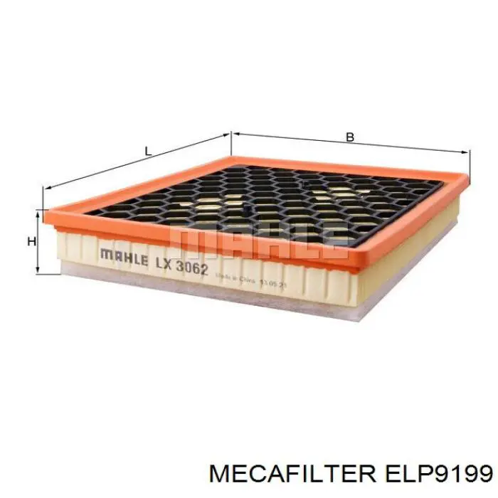 Filtro de ar Mecafilter ELP9199 preço, a partir de 15,58 USD