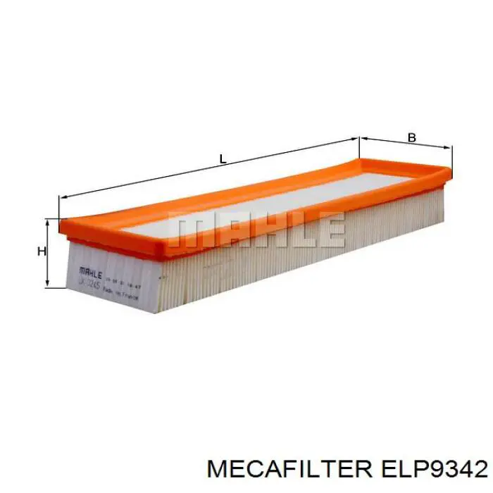 Filtro de ar Mecafilter ELP9342 preço, a partir de 8,62 USD